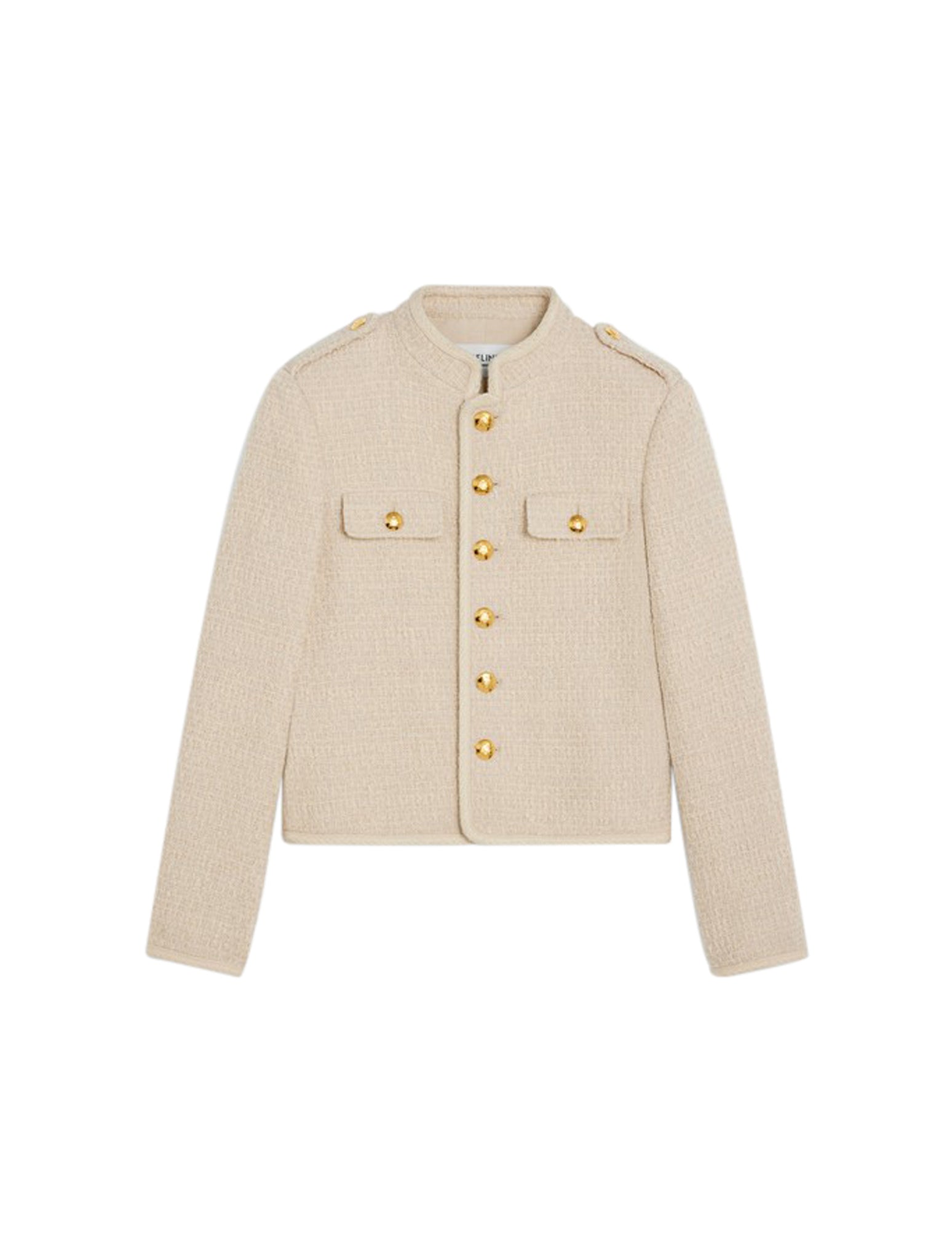 ALLUR JACKET IN BOUCLETTE NATT SABLE BLANC