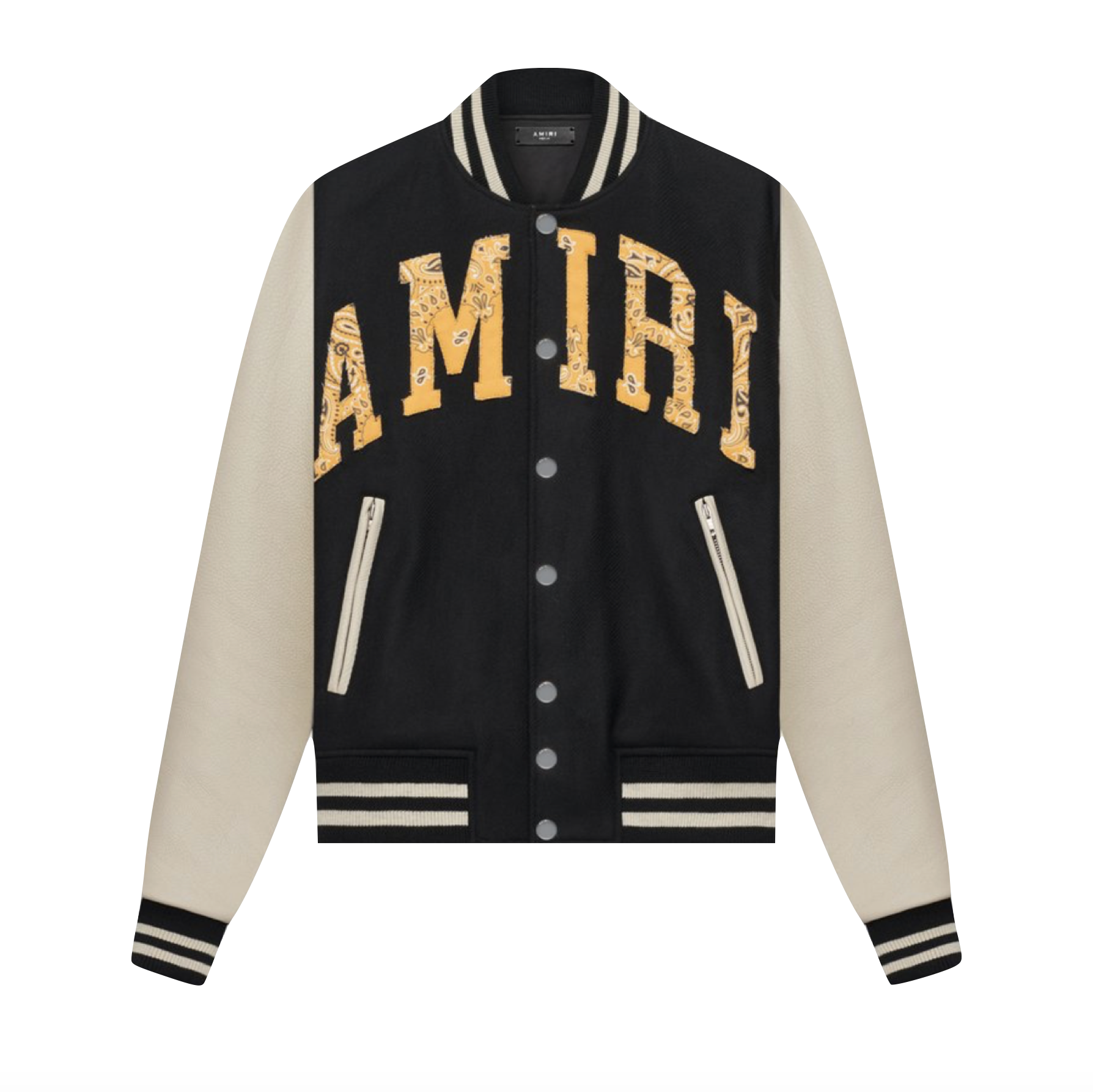 AMIRI VINTAGE APPLIQUE AMIRI VARSITY - BLACK