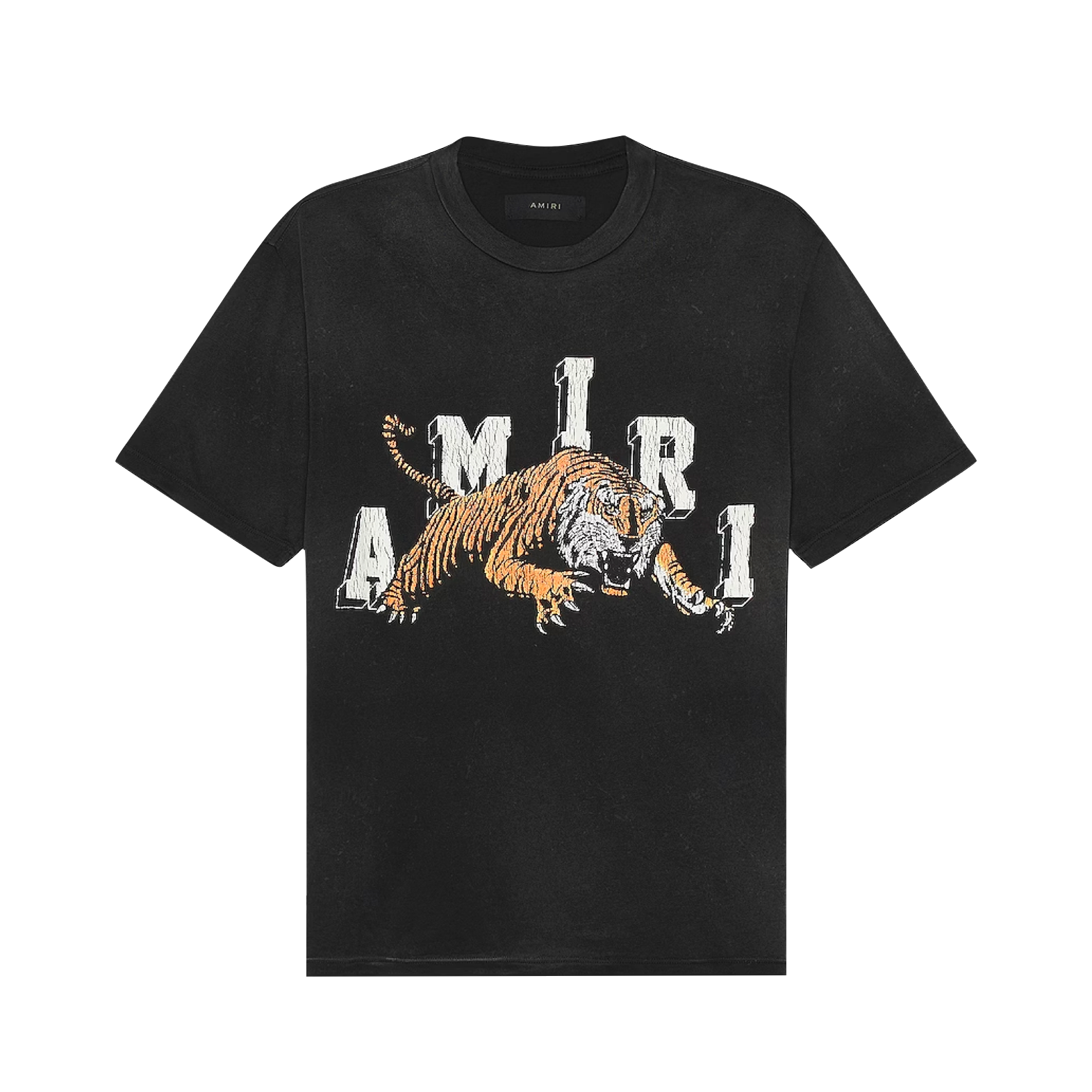 AMIRI VINTAGE TIGER TEE - BLACK