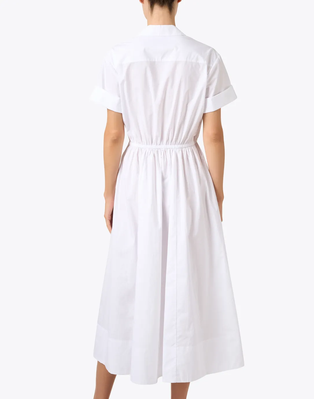 Asbury White Cotton Shirt Dress