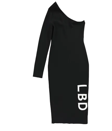 Bar Iii Womens Lbd Asymmetrical Sweater Dress