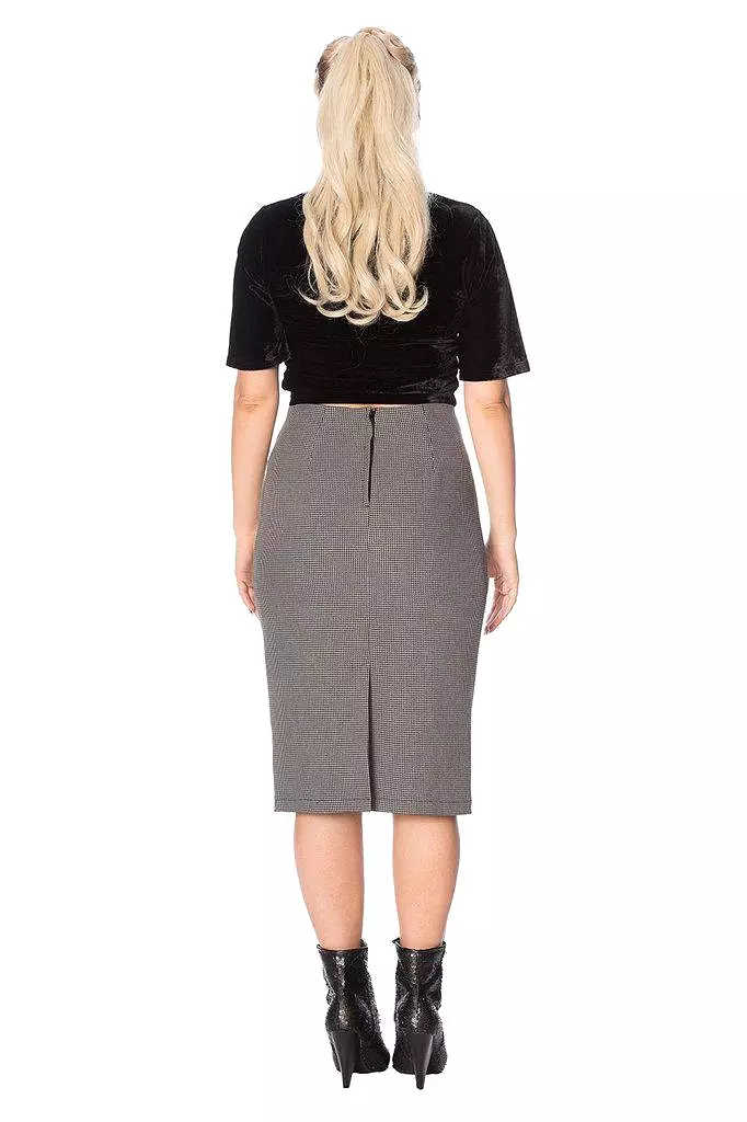 Betty Tie Front Pencil Skirt