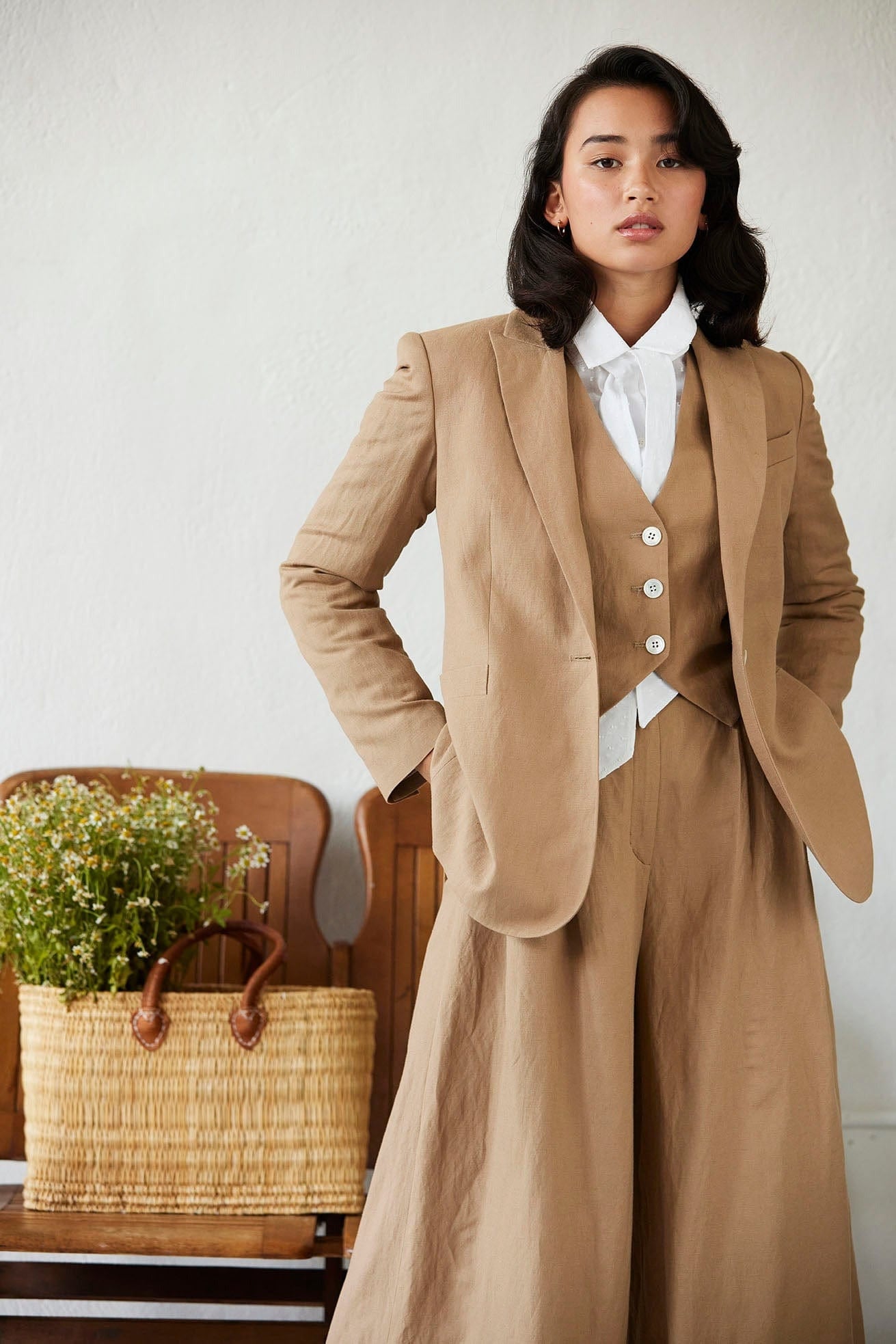 Bianca Jacket in Linen Blend