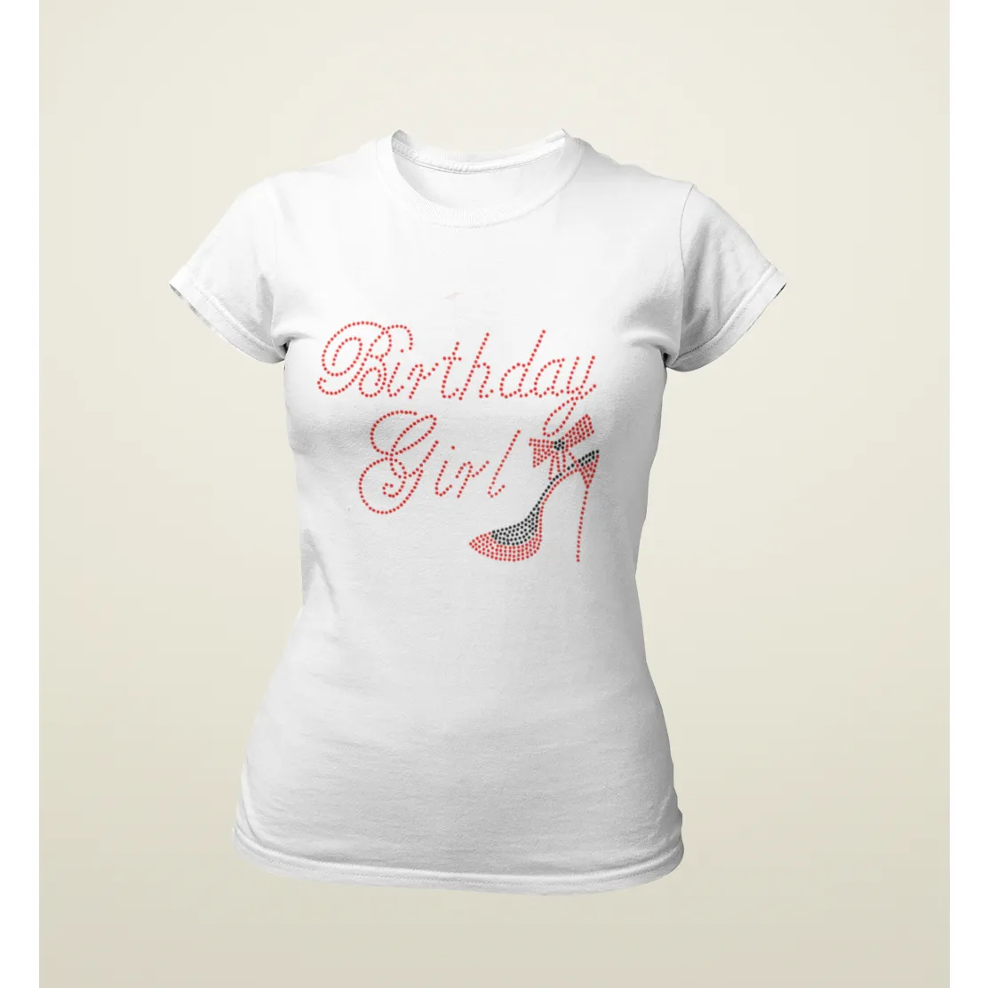 Birthday Girl Rhinestone Shoe T Shirt