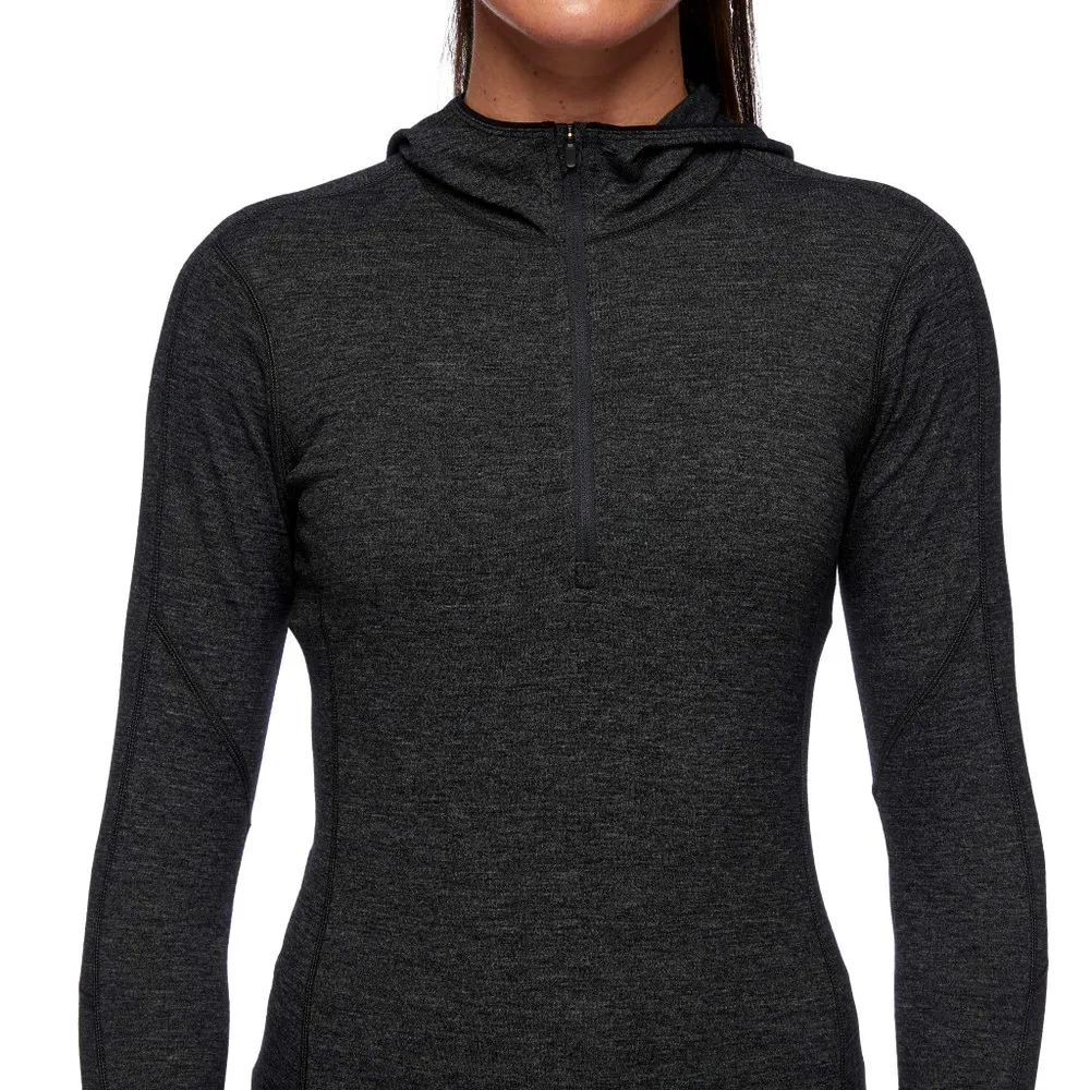 Black Diamond Women's Solution 150 Merino Quarter Zip Hoody