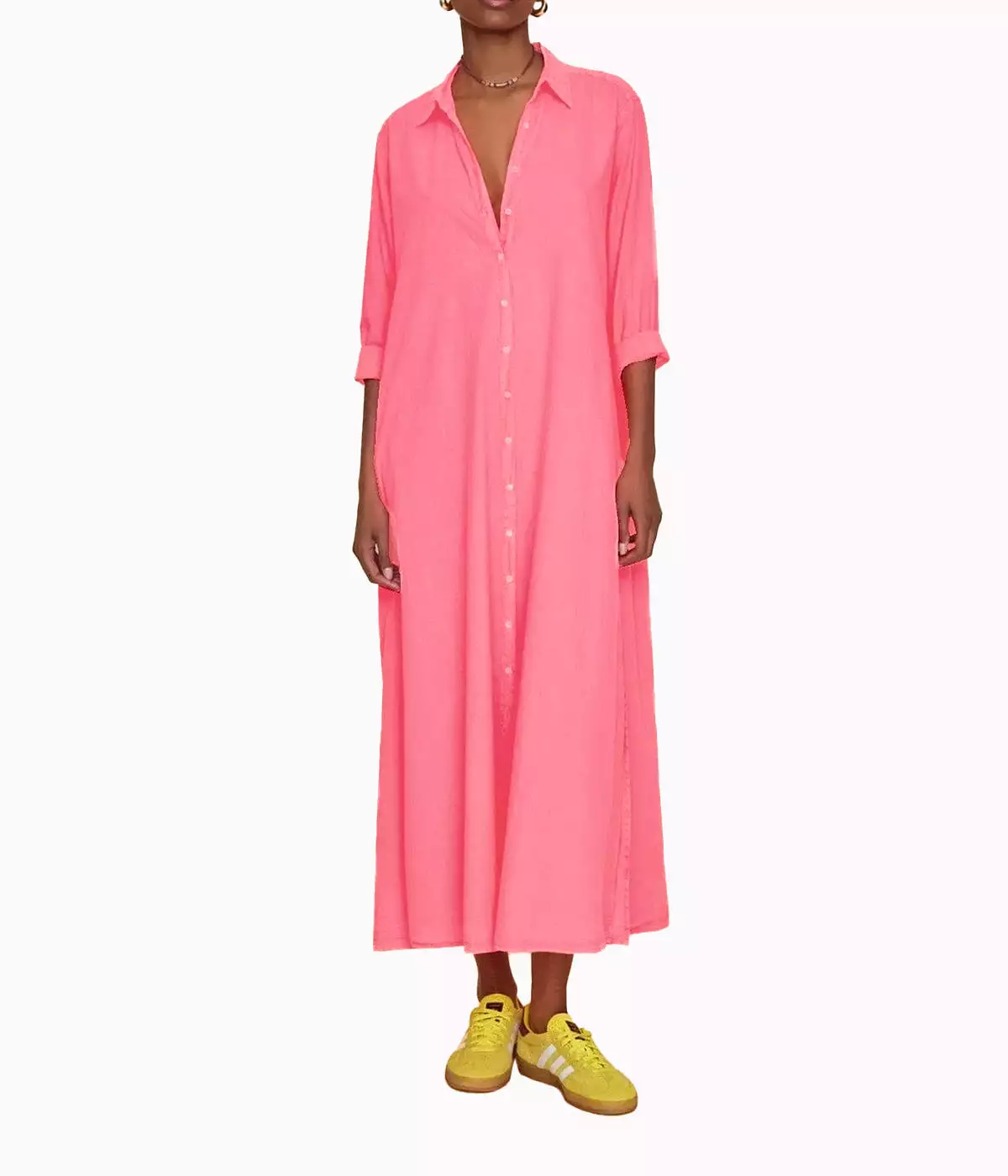 Boden Dress in Neon Pink