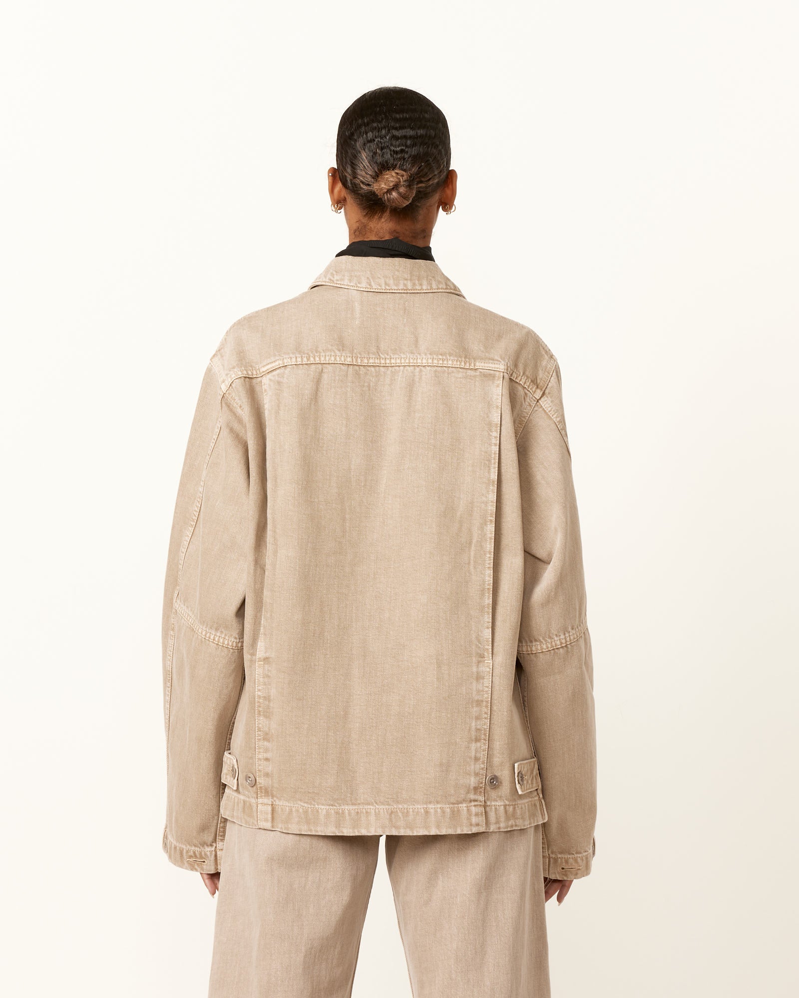 Boxy Jacket in Snow Beige