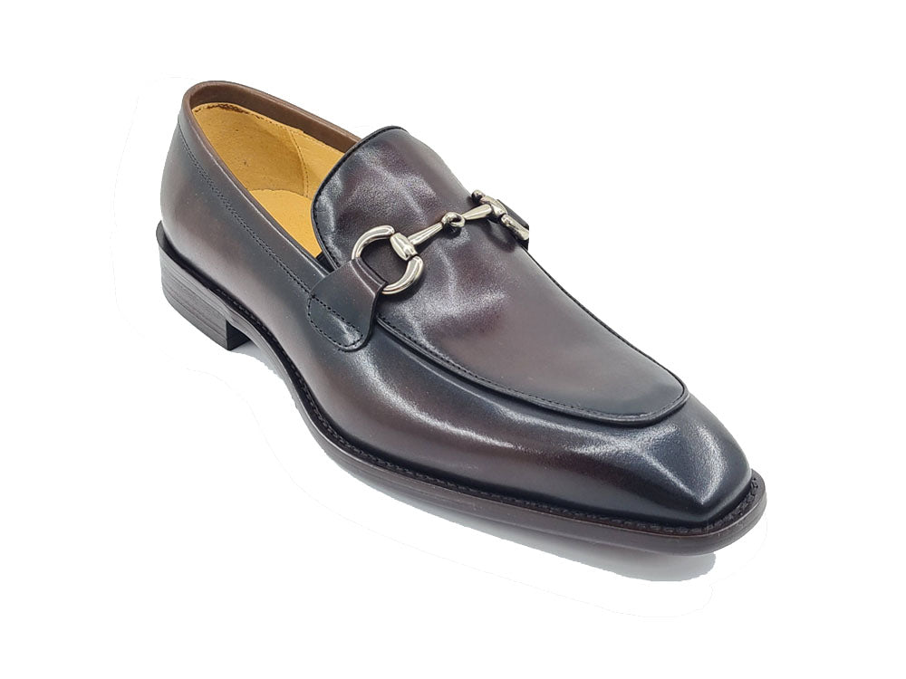 Burnished Calfskin Bit Loafer