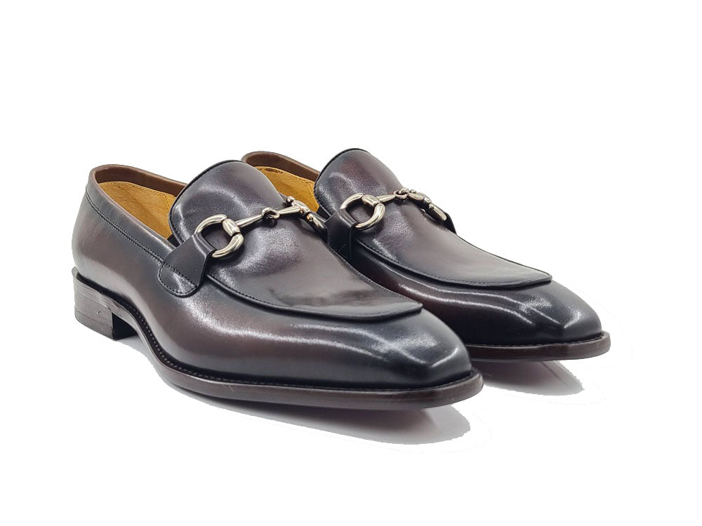 Burnished Calfskin Bit Loafer