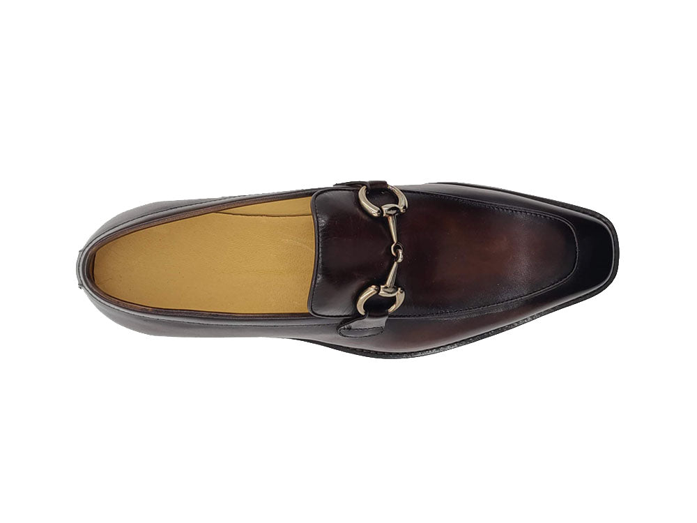 Burnished Calfskin Bit Loafer