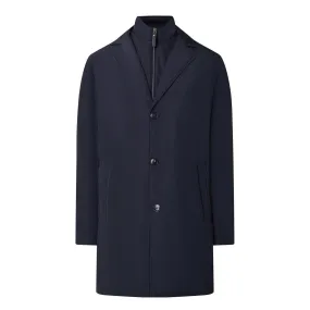 CANALI Removable-Insert Single-Breasted Rain Jacket - Navy