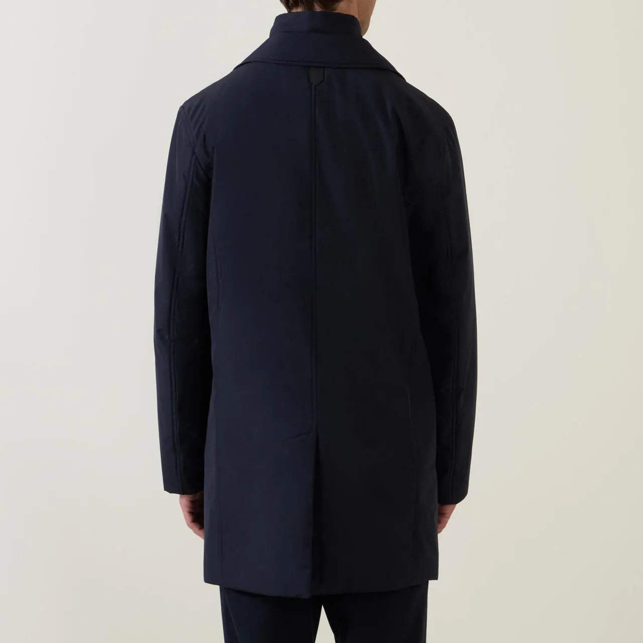 CANALI Removable-Insert Single-Breasted Rain Jacket - Navy