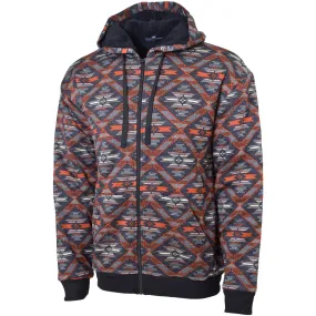 Canyon Creek Men's Heather Aztec Sherpa Lined Hoody