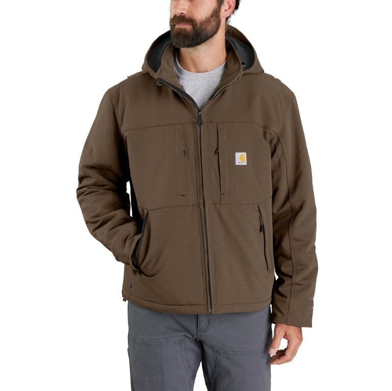 Carhartt Men's Super Dux Full Swing Insulated Tech Jacket in Coffee