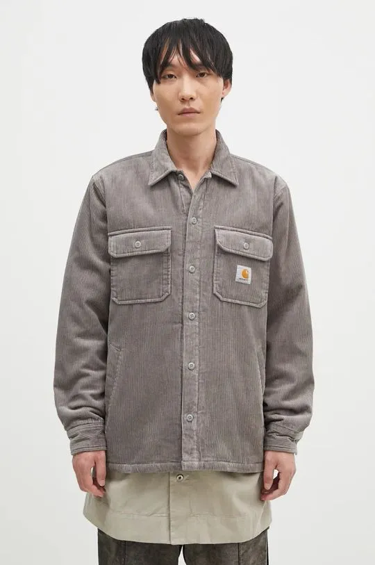 Carhartt WIP shirt jacket Whitsome Shirt Jac gray color I028827.29KXX