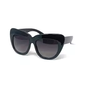 Classic Black Futurist Vintage Sunglasses