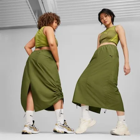 DARE TO Women's Midi Woven Skirt | Olive Green | PUMA Shop All Puma | PUMA 