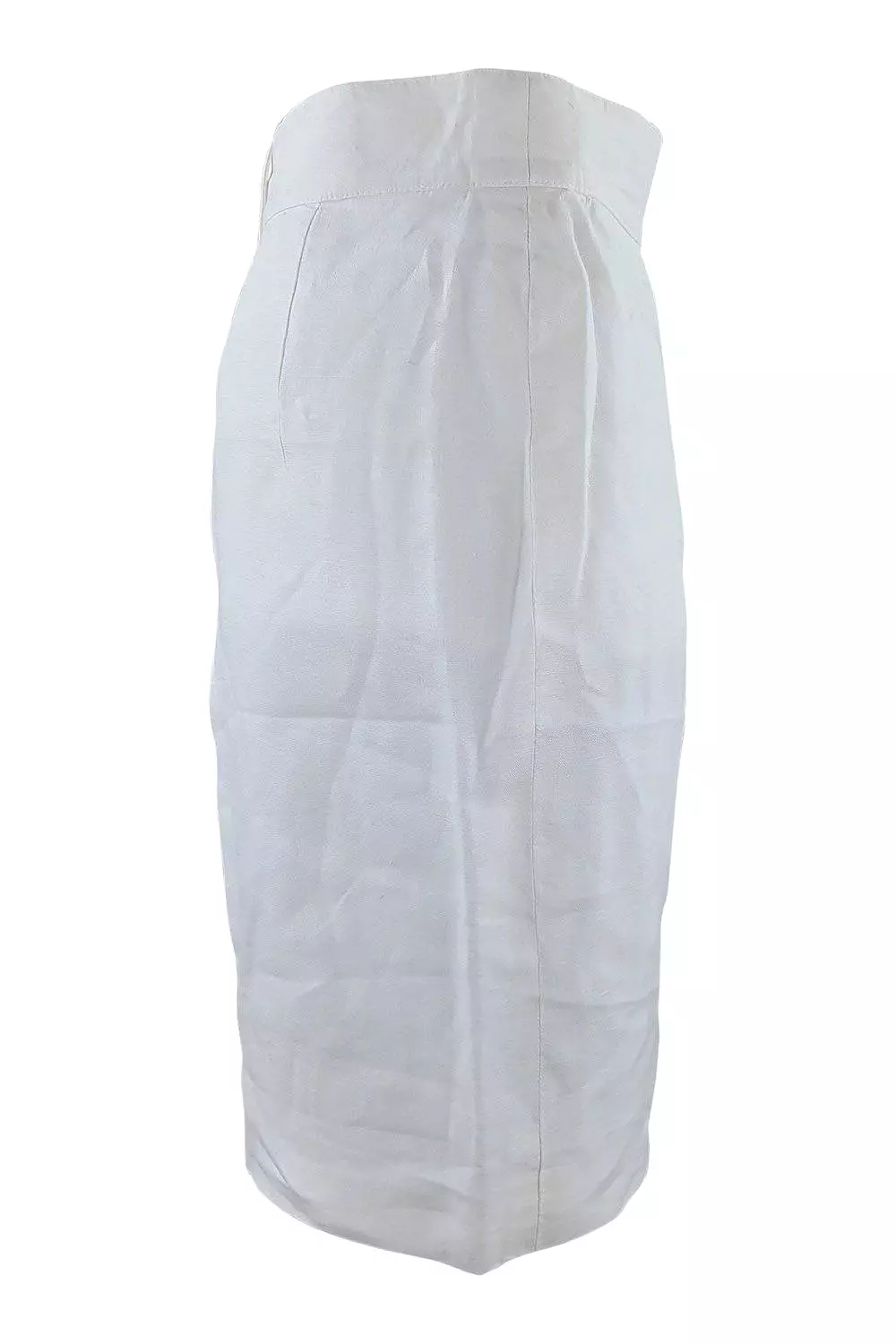 ESCADA Vintage White Linen Mini Pencil Skirt (38)