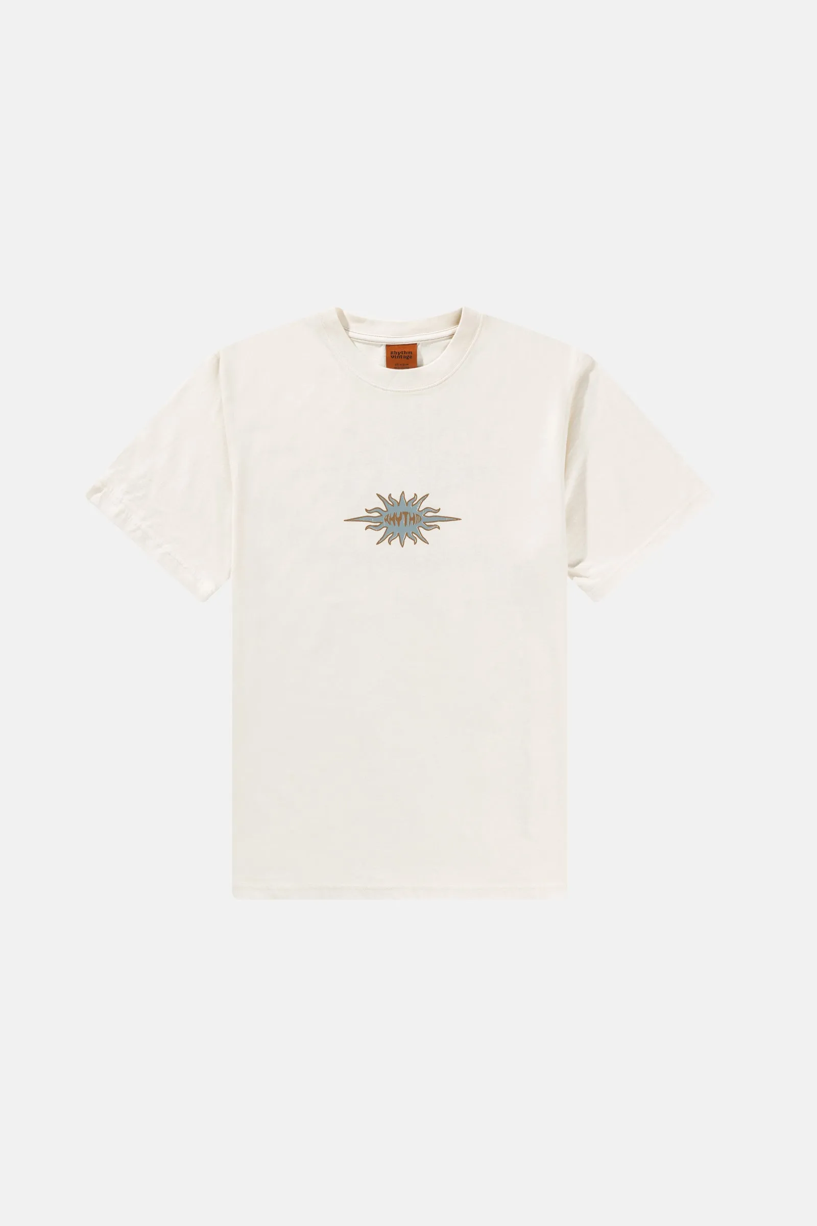 Flame Printed Vintage Ss T Shirt White