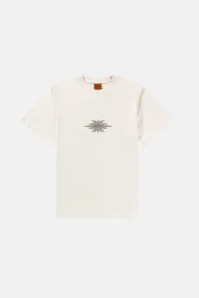 Flame Printed Vintage Ss T Shirt White