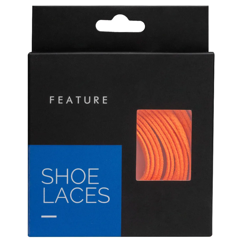 Flat Shoe Laces - Neon Orange