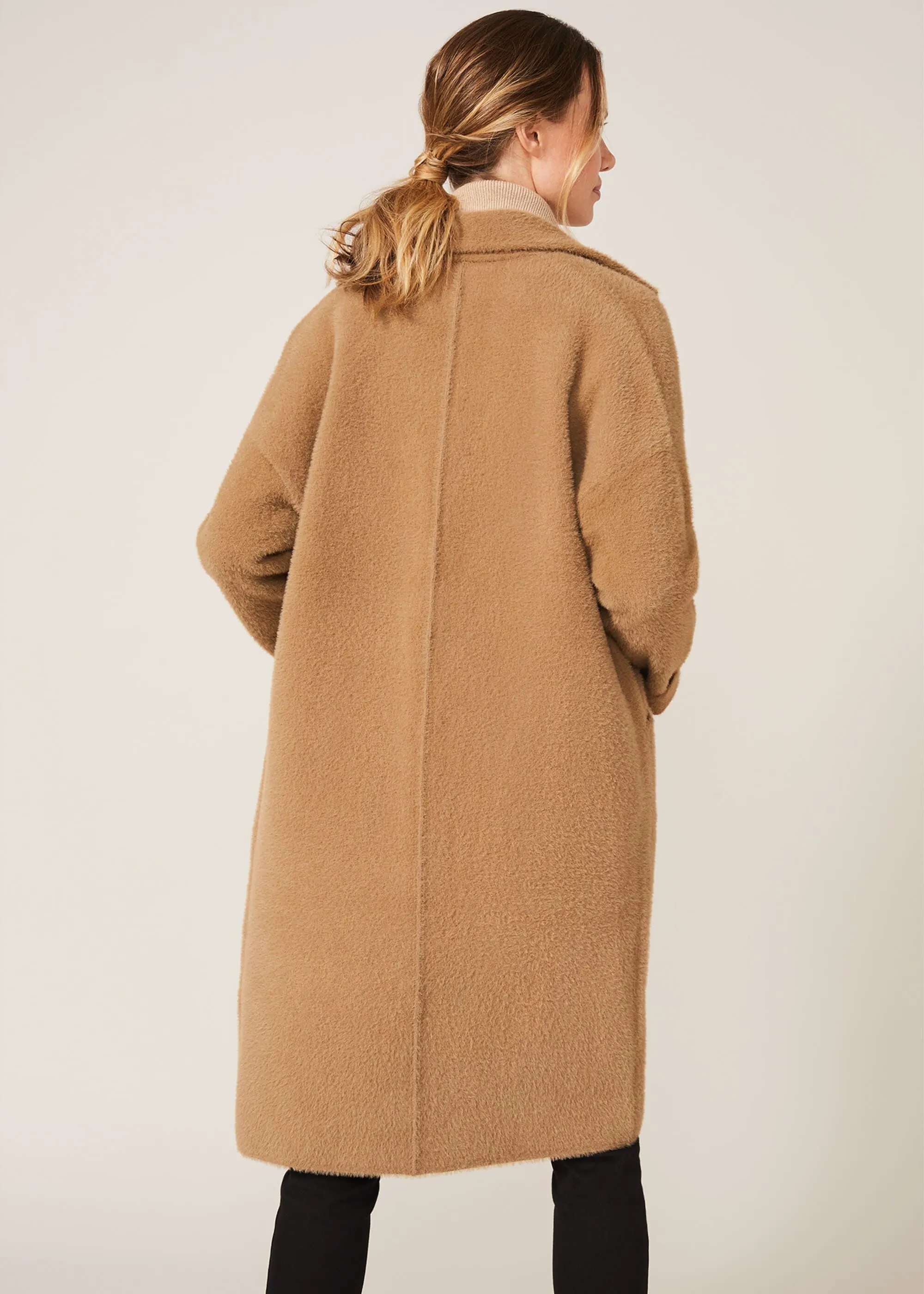 Floressa Fluffy Knit Coat