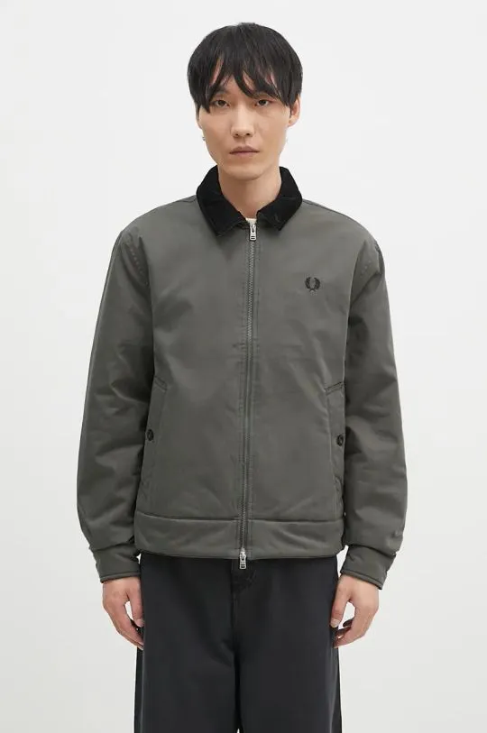 Fred Perry jacket The Caban Jacket men's green color J8535.638