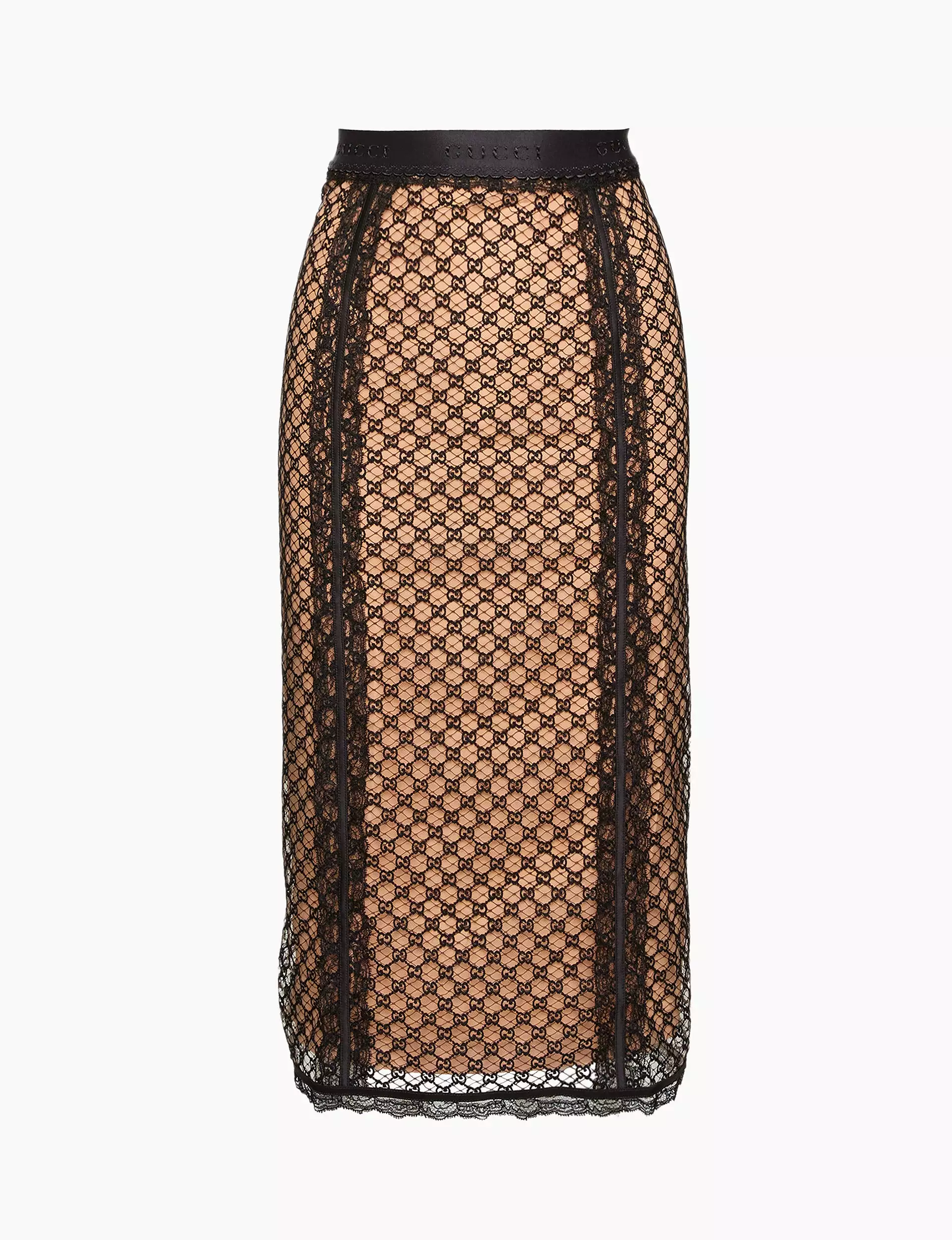 GG Net Pencil Skirt