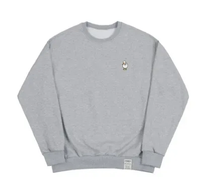 GRAVER  |[GRAVER]★DUCK FLOWER EMBROIDERY SMILE SWEATSHIRT