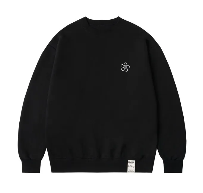 GRAVER  |[GRAVER]★LINE FLOWER DOT EMBROIDERY SWEATSHIRT