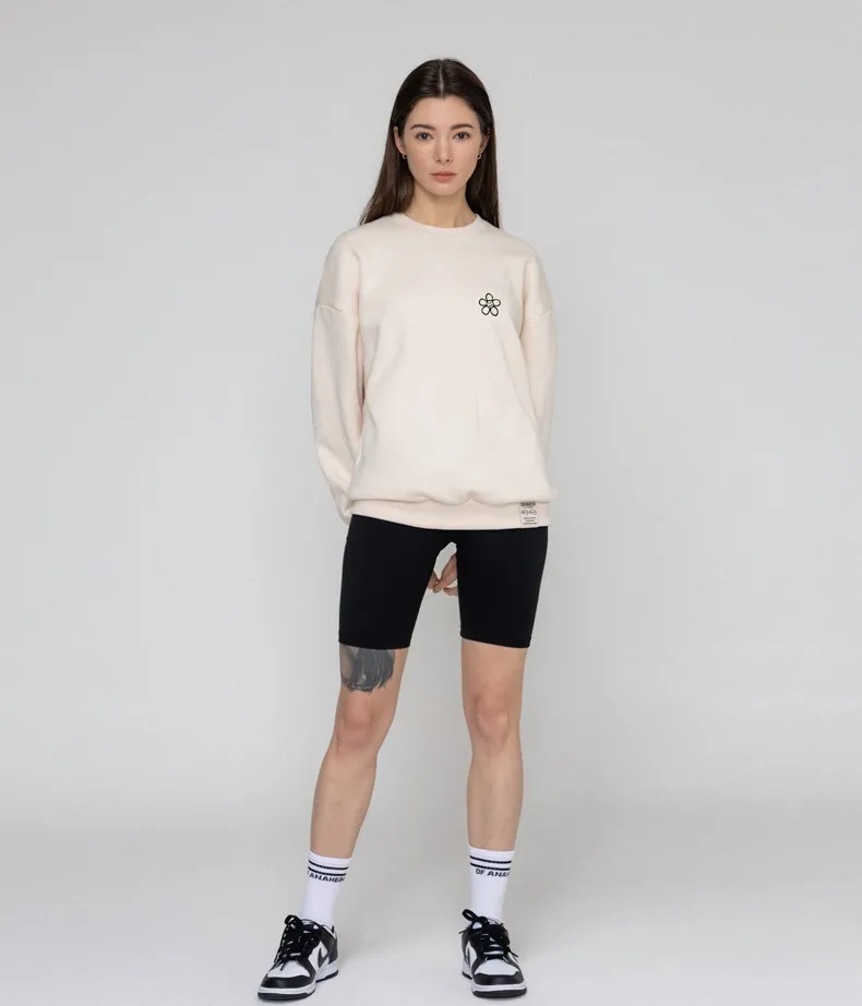 GRAVER  |[GRAVER]★LINE FLOWER DOT EMBROIDERY SWEATSHIRT