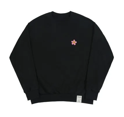 GRAVER  |[GRAVER]★PINK FLOWER DOT EMBROIDERY SWEATSHIRT