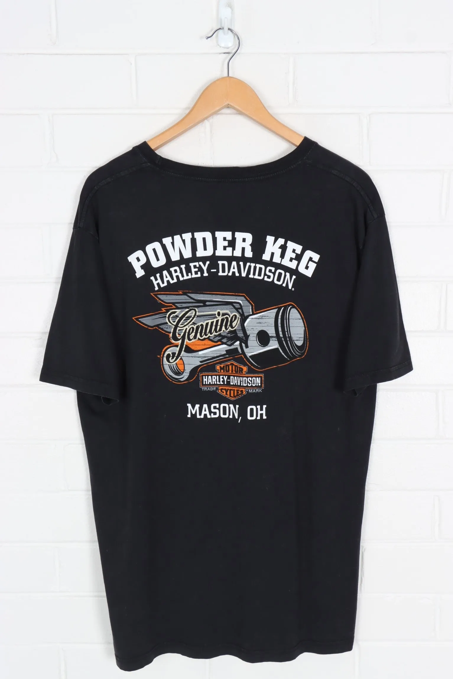 HARLEY DAVIDSON Ghost Skull Power Keg Graphic Tee (L)