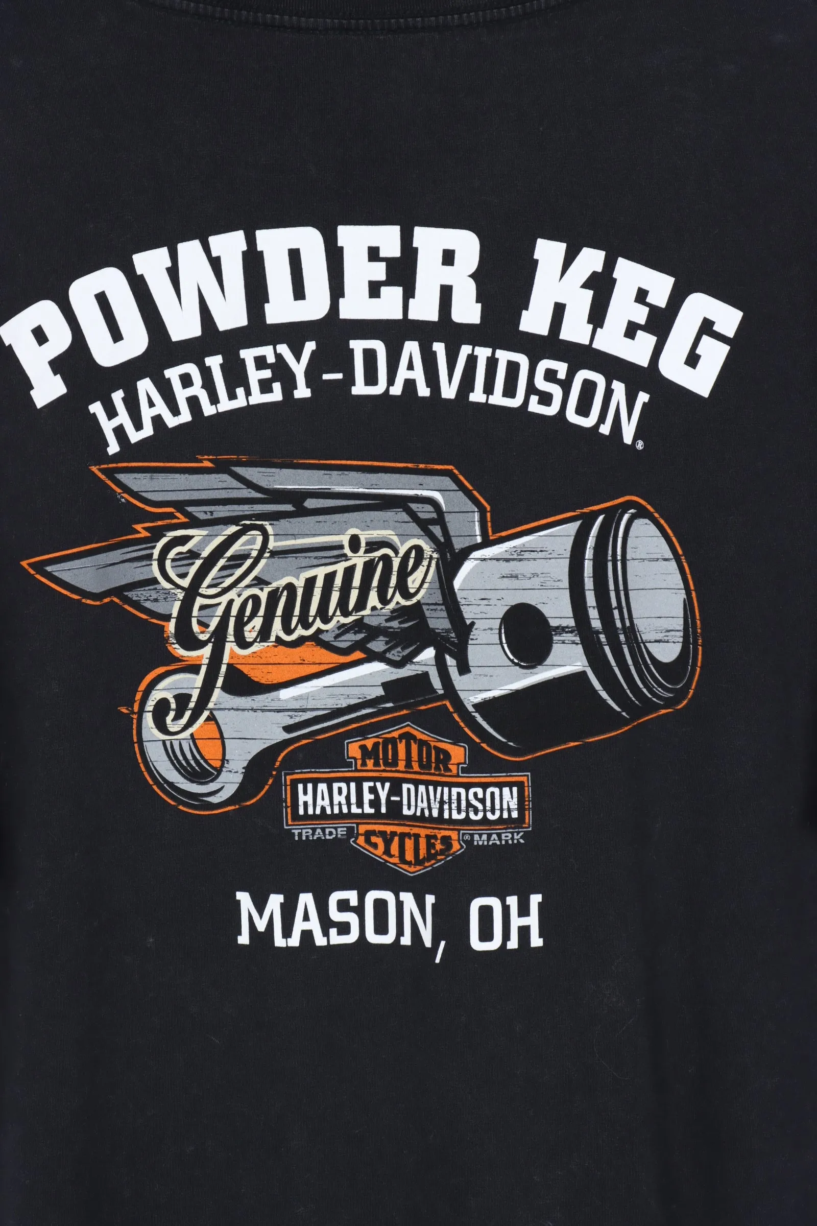 HARLEY DAVIDSON Ghost Skull Power Keg Graphic Tee (L)