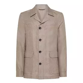 Leandro Easy Jacket in Panama Linen & Wool