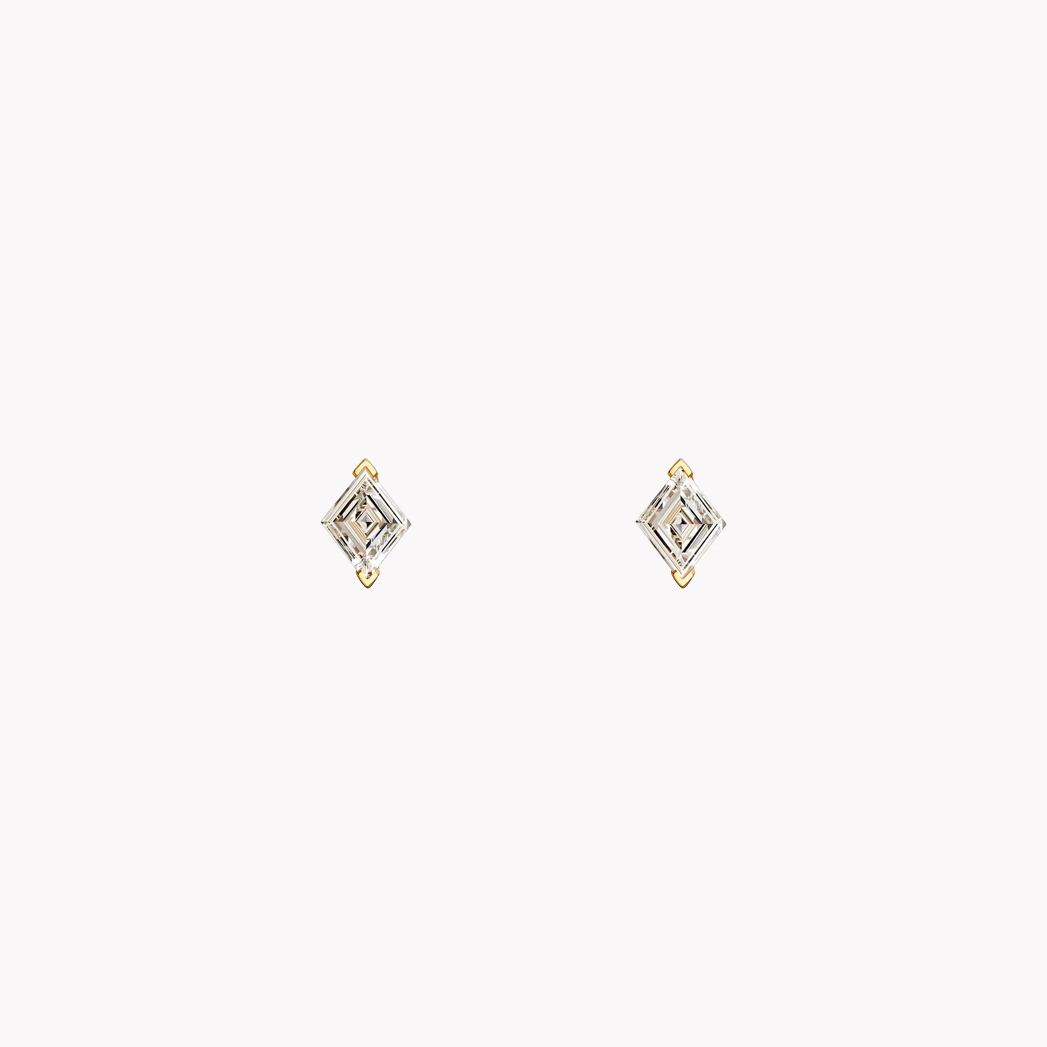 Lozenge Cut Diamond Studs