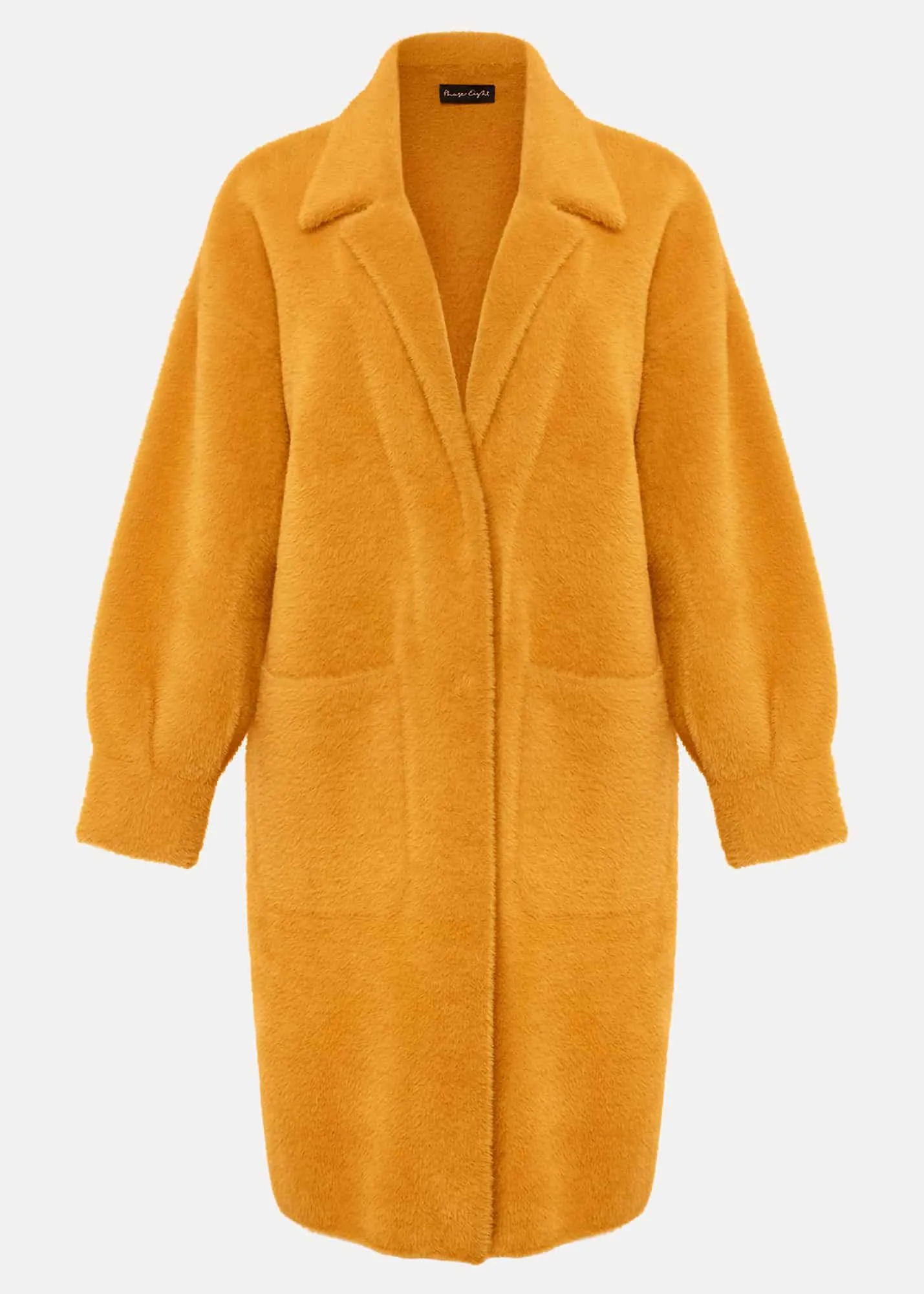 Maddie Balloon Sleeve Fluffy Knit Coat