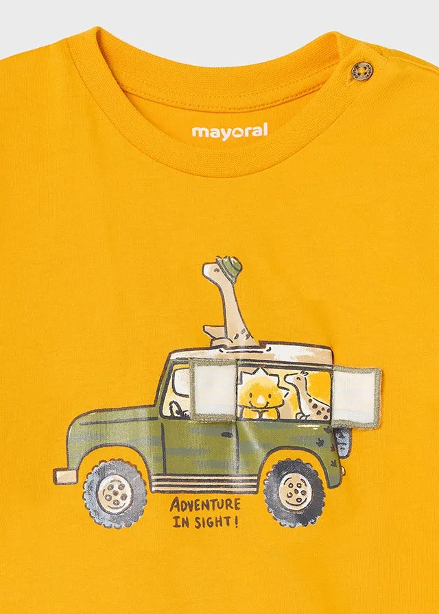 Mayoral S/s t-shirt for baby boy - Amber