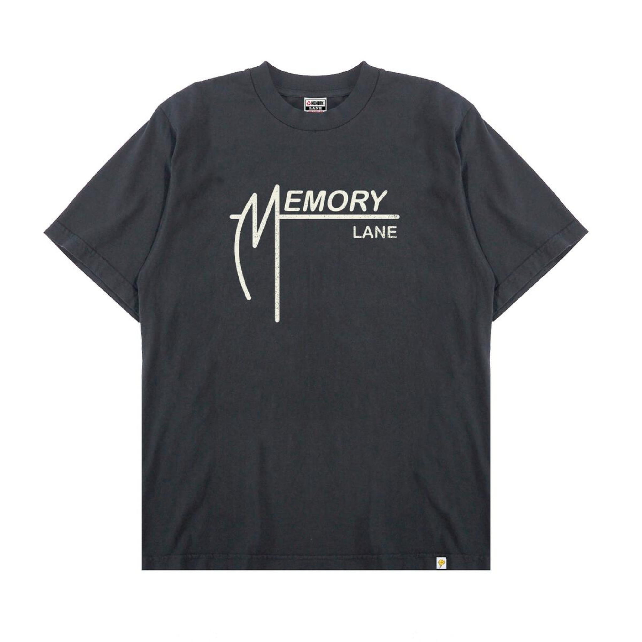 Memory Lane Vintage Label Tee (Vintage Black)