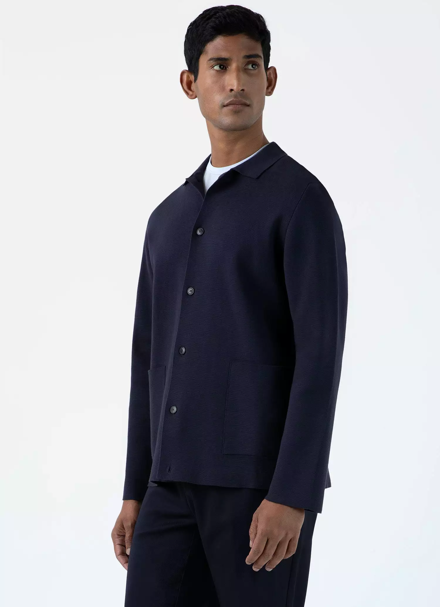 Men's Milano Knit Jacket in Navy