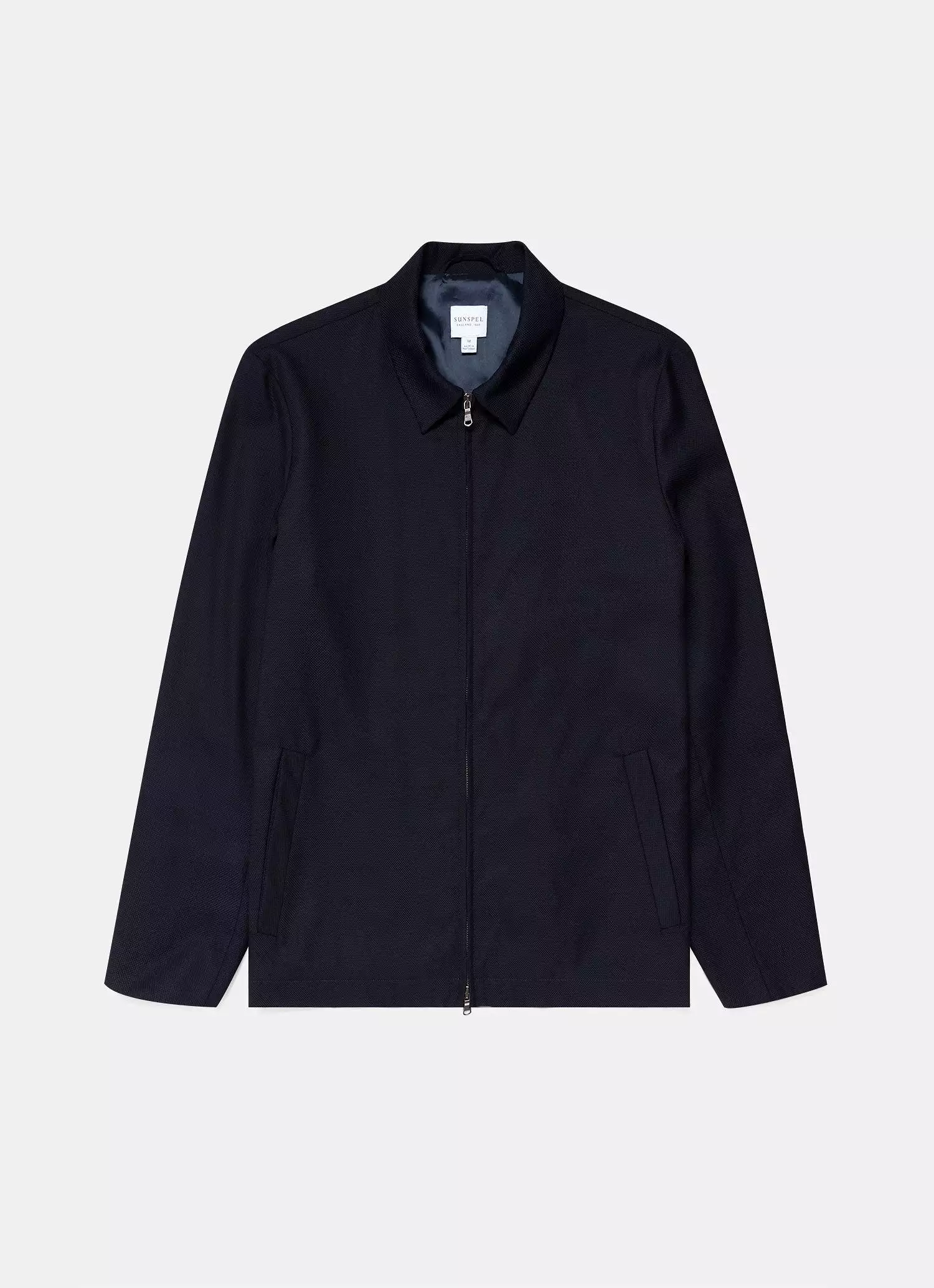 Men's Travel Wool Harrington Jacket in Navy