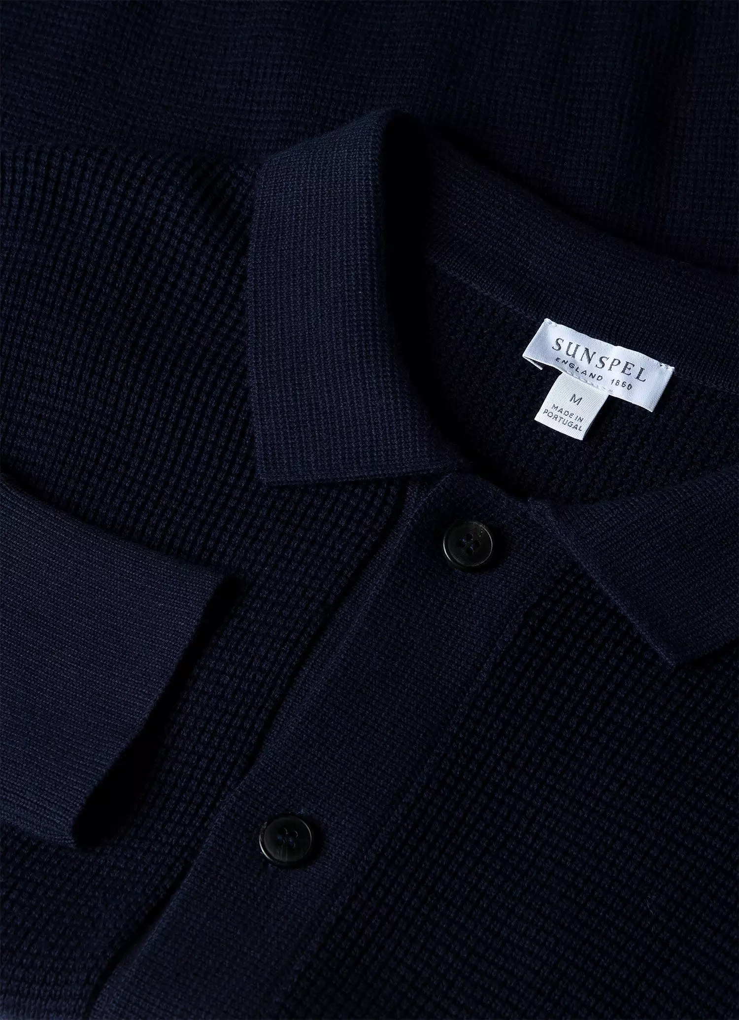 Men's Waffle Stitch Jacket in Navy