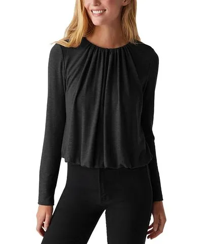 Michael Stars Sona Long Sleeve Bubble Top