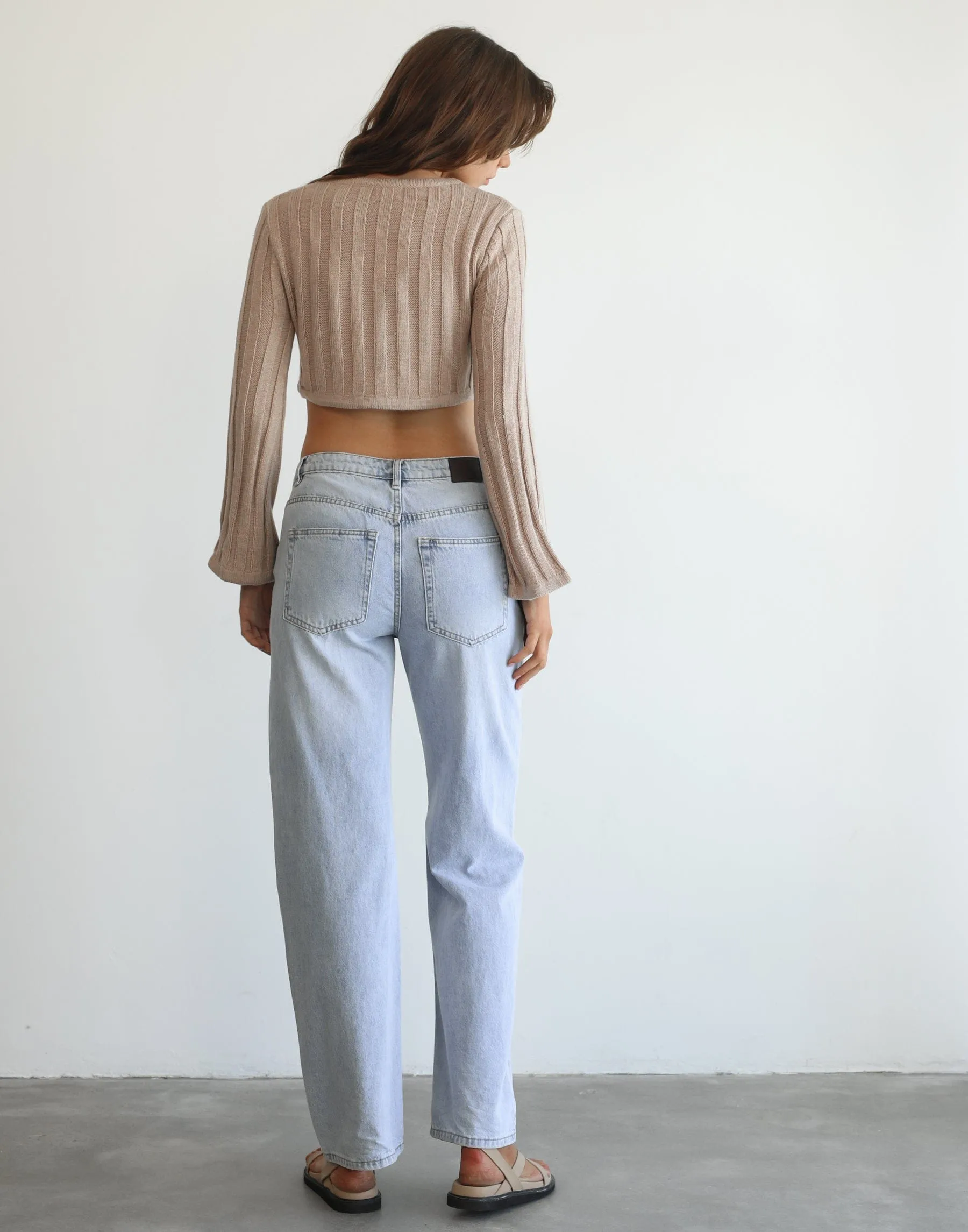 Mikky Long Sleeve Top (Beige)