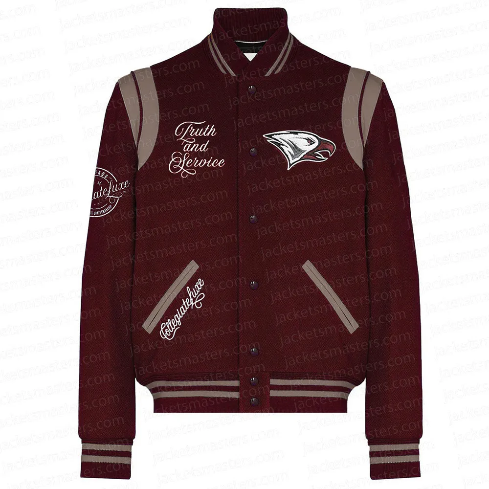 NCCU Maroon Varsity Wool Jacket