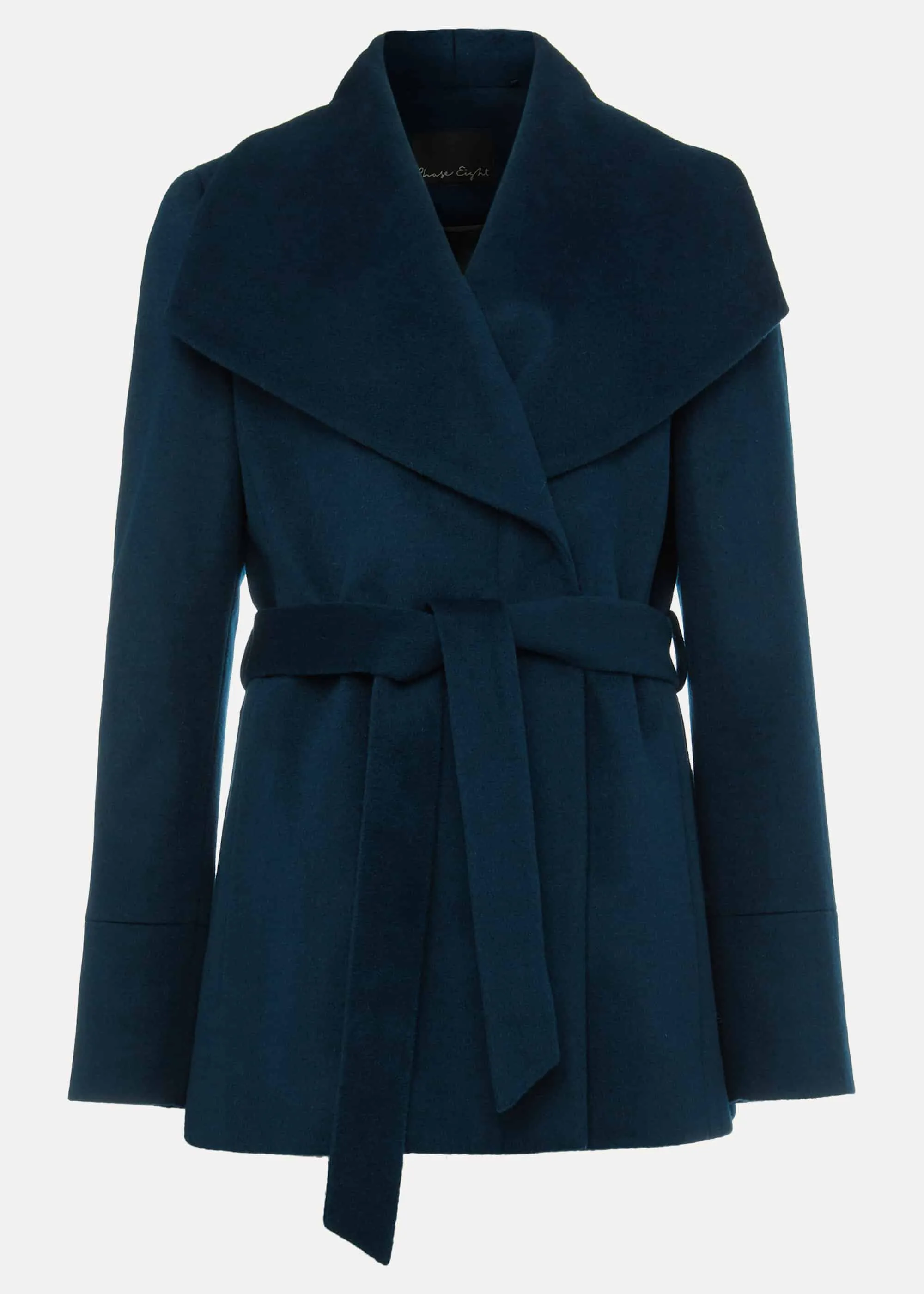 Nicci Short Wrap Wool Coat