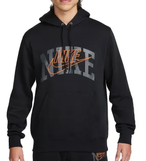 nike Nike Mens Club Brushed Back Arch Hoody FV4447 010 