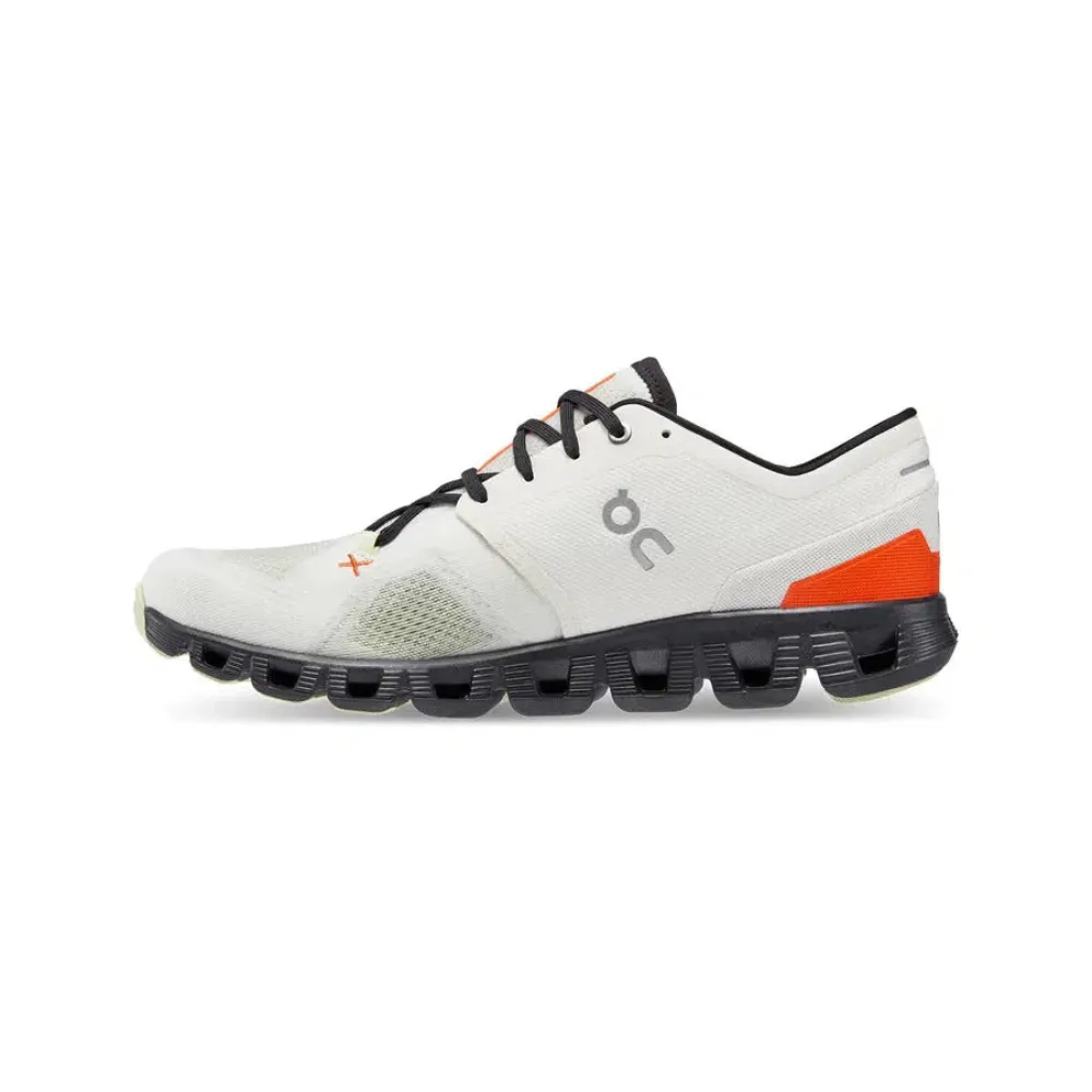 On Cloud 60.98699 Mens Cloud X 3.0 Shoes Ivory/Flame