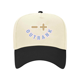 Outrank Negative to Positive Snapback (Vintage White/Black)