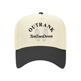 Outrank Ten Toes Down Snapback (Vintage White/Black)